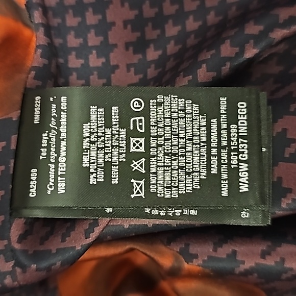 Ted Baker 100% Wool Coat - Ted Size 4 - US 8 10 - Picture 11 of 11